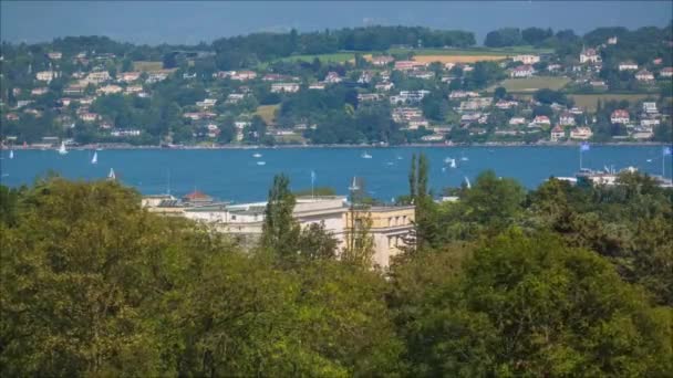 Lacul Geneva Timelapse — Videoclip de stoc