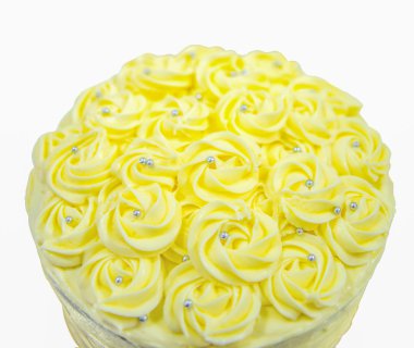 Sarı pasta frosting