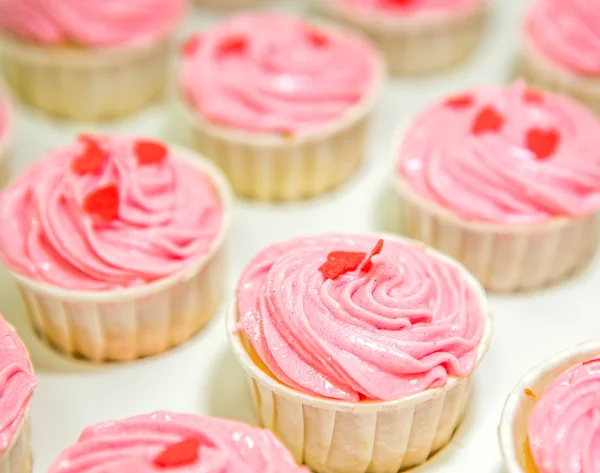 Cupcake merah muda — Stok Foto