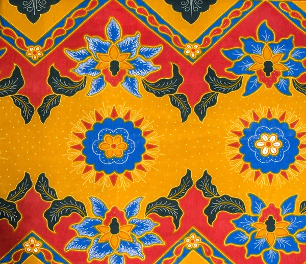 Malezja batik wzór — Zdjęcie stockowe