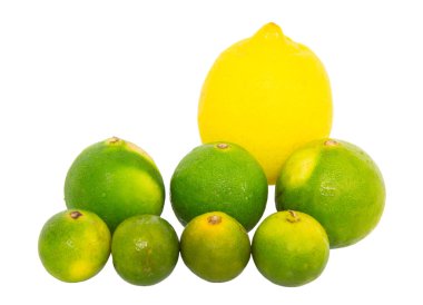 calamansi, kireç ve limon