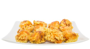 Kızarmış chempedak meyve