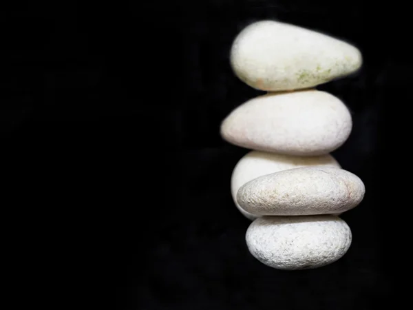 White Zen Stone — Stock Photo, Image