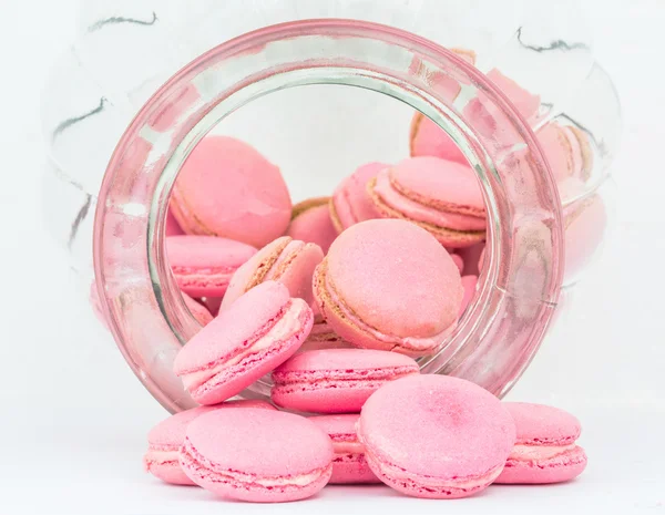 French Macaron In A Jar — Stock Photo, Image
