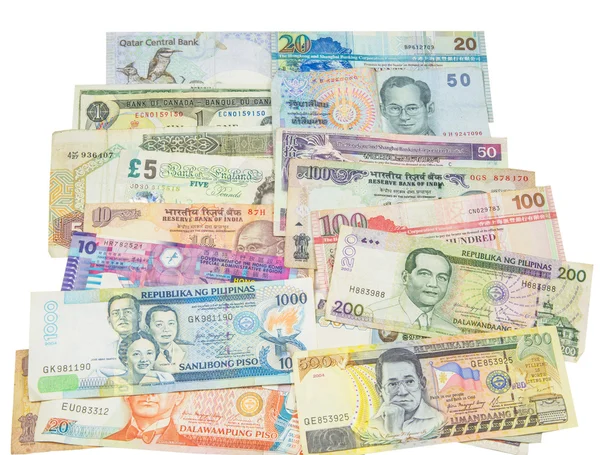 Mixed Bank Notes — Stock Photo, Image