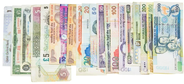 Mixed Bank Notes — Stock Photo, Image