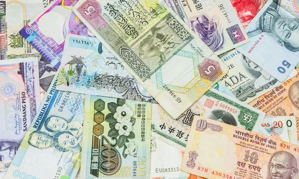 Mixed Bank Notes — Stock Photo, Image