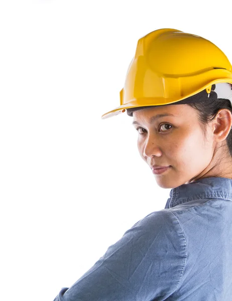 Female Construction Worker Stock Photo