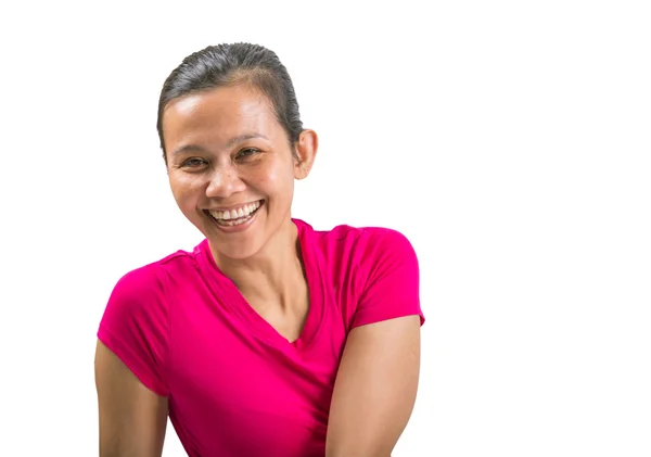 Feminino em traje de corrida — Fotografia de Stock