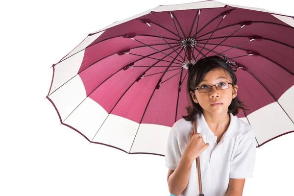 Menina e guarda-chuva — Fotografia de Stock