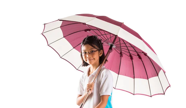 Niña y paraguas — Foto de Stock