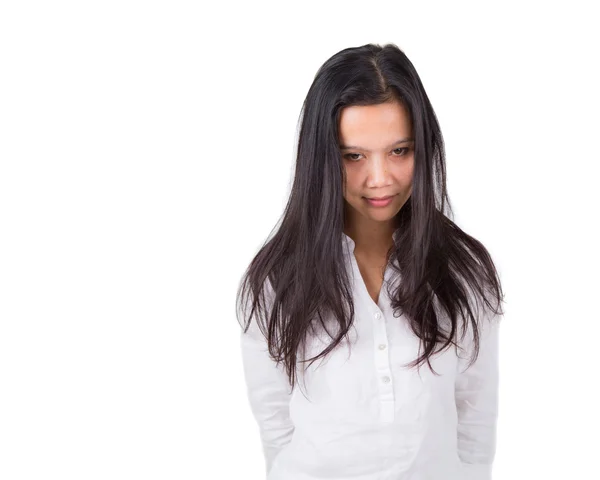 Cabello largo modelo asiático femenino — Foto de Stock