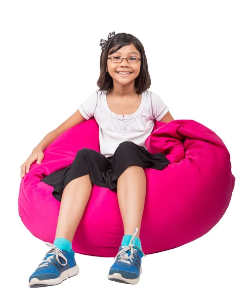 Little Asian Girl Relaxing — Stock Photo, Image