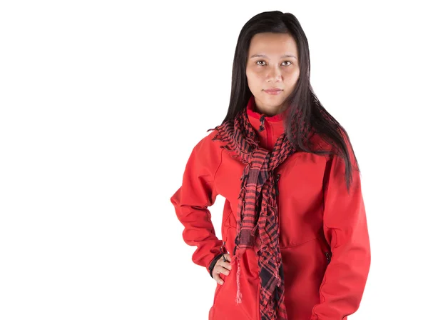 Female With Winter Jacket — Stock Photo, Image