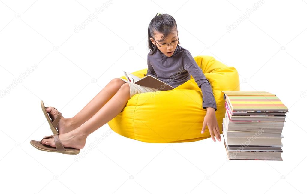 Girl Reading Books