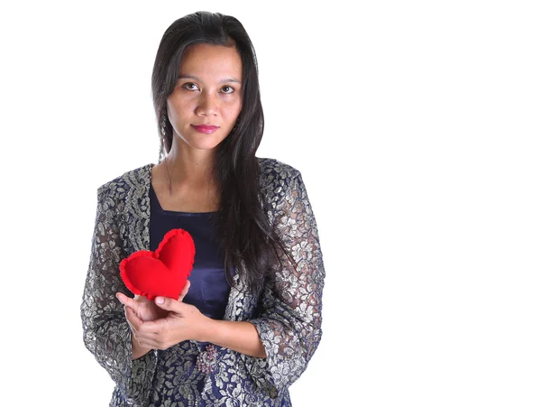 Asya malay kadın kalp işareti