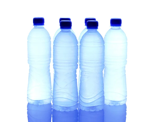 Flessen mineraal water — Stockfoto