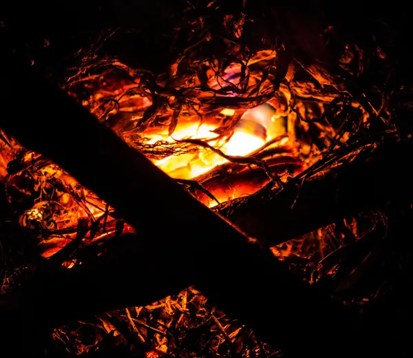 Burning Ember Abstrato — Fotografia de Stock