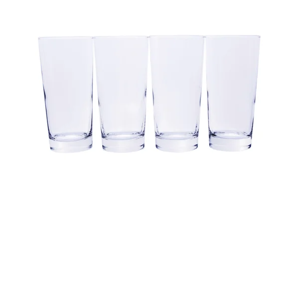 Row of Empty Glasses — Stock Photo, Image
