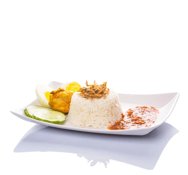Malaysian Nasi Lemak — Stock Photo, Image