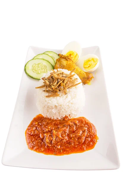 Malezyjski nasi lemak — Zdjęcie stockowe