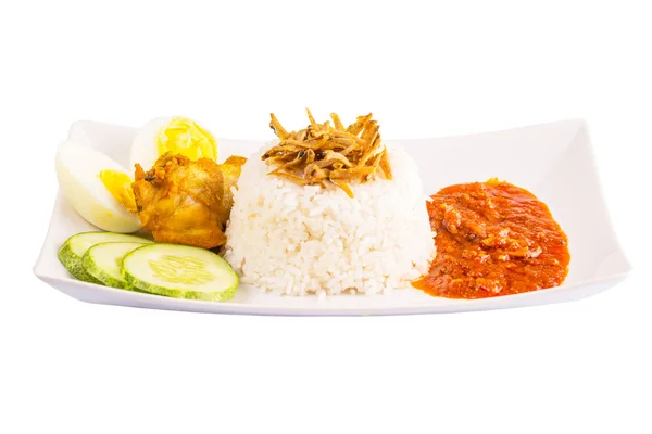 Malajské nasi lemak — Stock fotografie