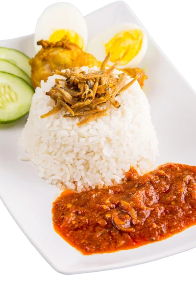 Malaysian Nasi Lemak — Stock Photo, Image