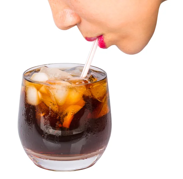 Frauen trinken Cola — Stockfoto