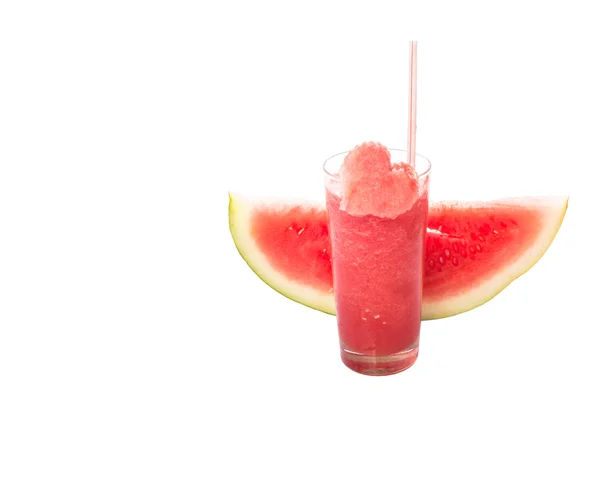 Skiva vattenmelon och juice — Stockfoto