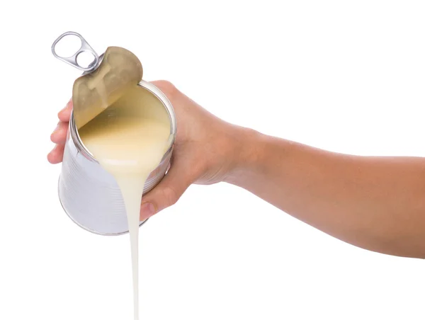 Pouring Condensed Milk — Stock Photo, Image