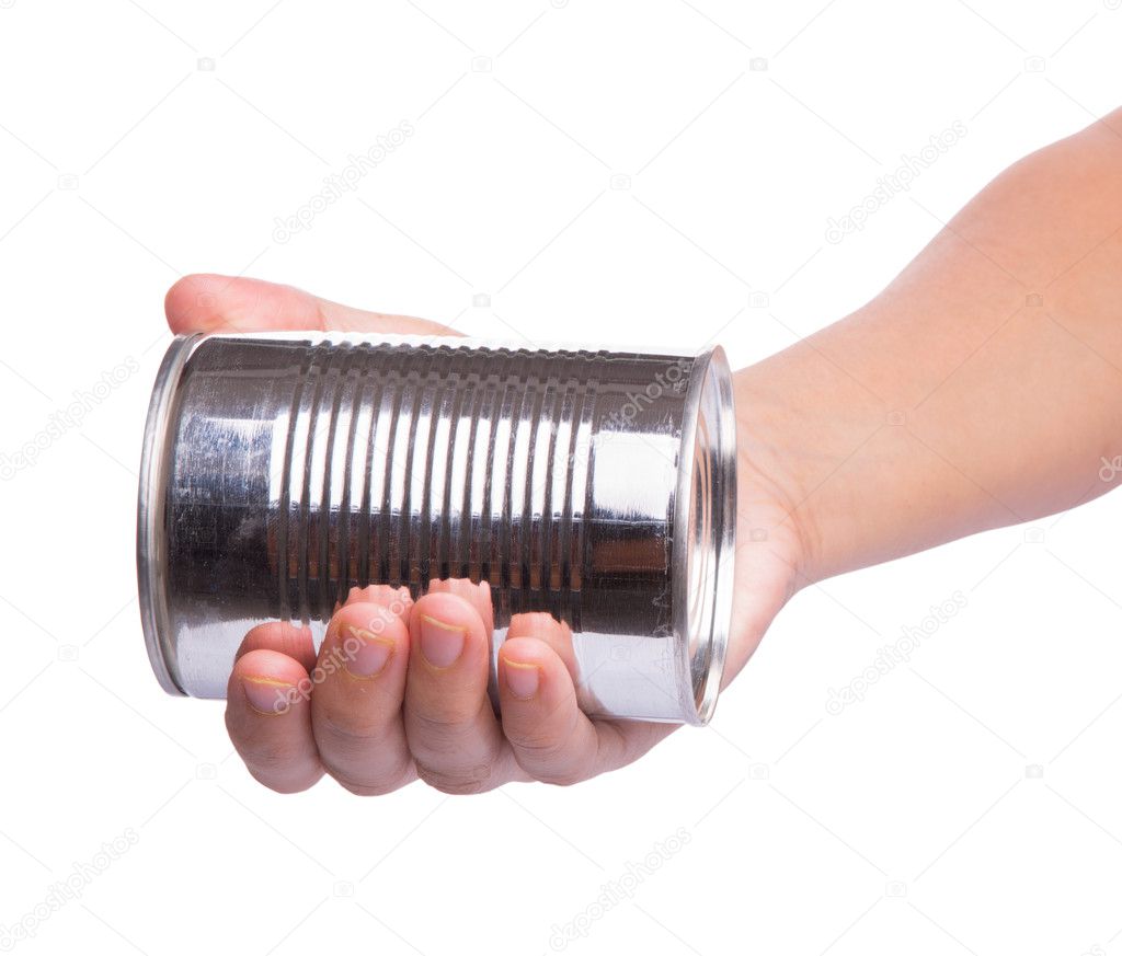 Holding a Tin Can