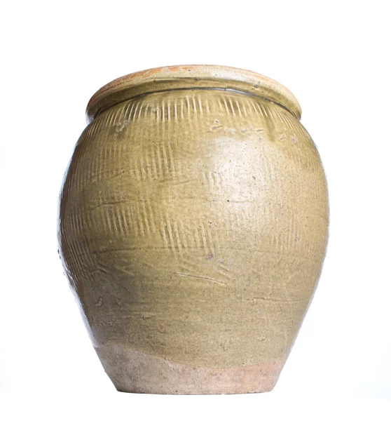 Oude aardewerk pot — Stockfoto