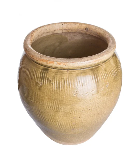 Oude aardewerk pot — Stockfoto