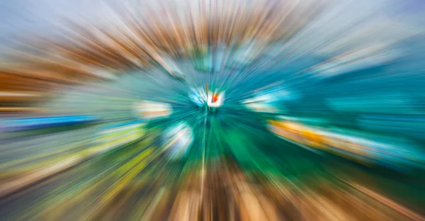 Zoom blur rörelse färger abstrakt — Stockfoto