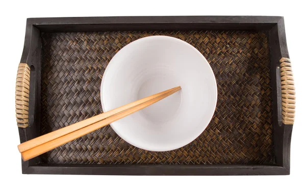 Chopstick e tigela — Fotografia de Stock