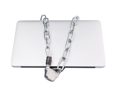 laptop ve zincirler