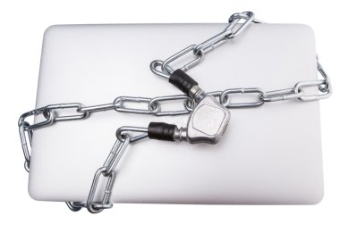 laptop ve zincirler