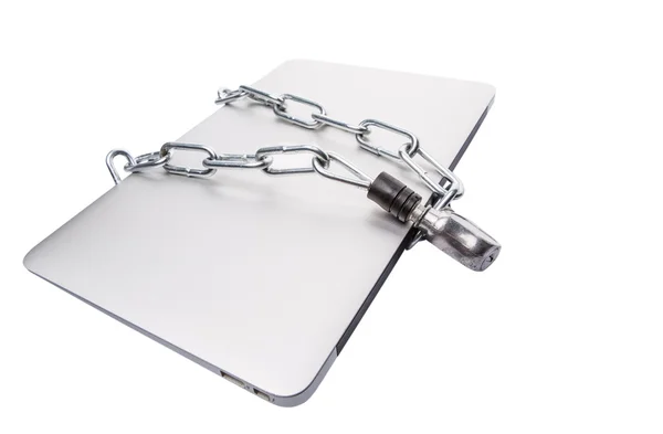 Laptop and Chains — Stock Photo, Image