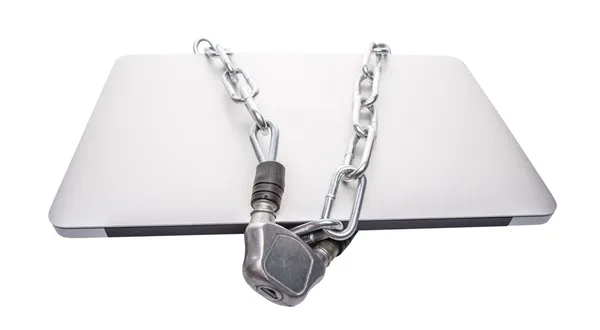 Laptop and Chains — Stock Photo, Image