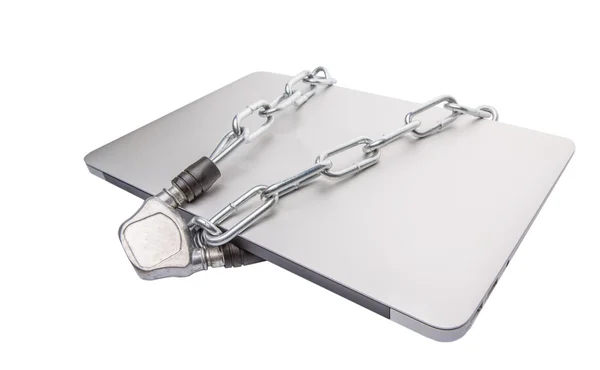 Laptop and Chains — Stock Photo, Image