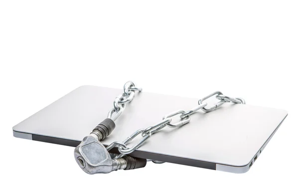 Laptop and Chains — Stock Photo, Image