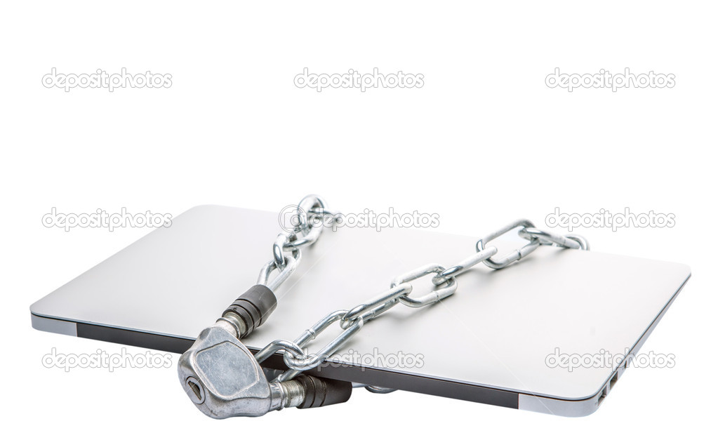 Laptop and Chains