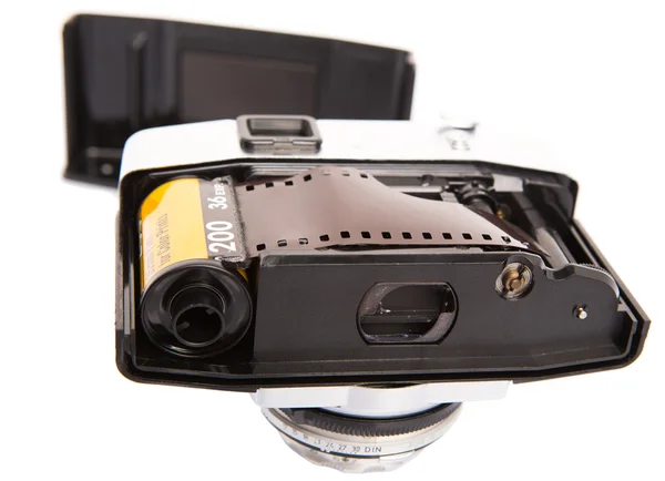 Old Camera And Film Cartridge — Stock Photo, Image