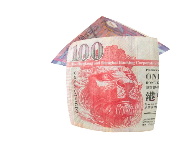 Huis gemaakt van valuta 's — Stockfoto