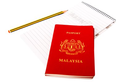 Pasaportlar ve not defteri