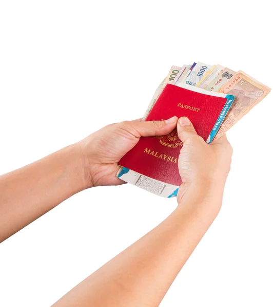 Passport and Currency — Stock Photo, Image