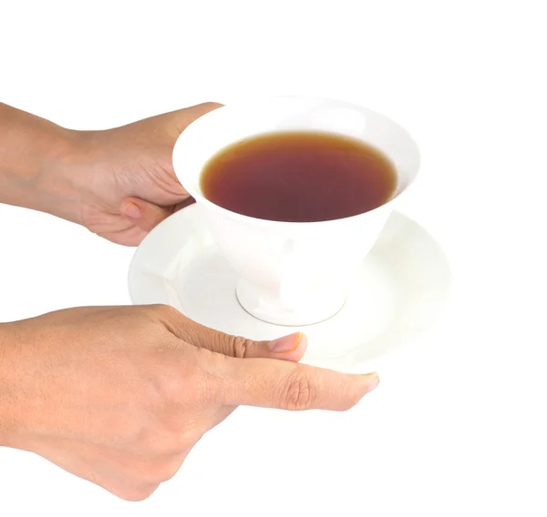 Sirviendo una taza de té — Foto de Stock