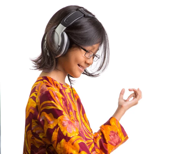 Young Girl With Headphone — Stock Photo, Image