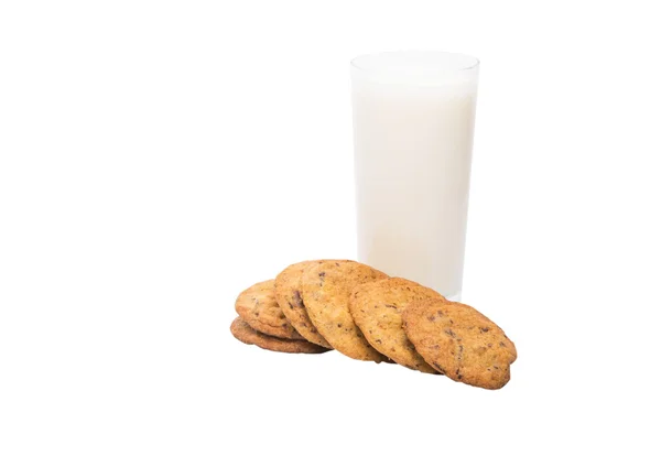 Leche y galletas caseras —  Fotos de Stock