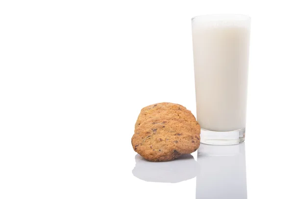 Milk And Home Made Cookies — Stock Photo, Image